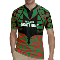 Custom Aotearoa Ngati Hine Rugby Jersey Maori Pattern New Zealand DT05 - Polynesian Pride