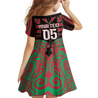 Custom Aotearoa Tuhoe Family Matching Short Sleeve Bodycon Dress and Hawaiian Shirt Maori Pattern New Zealand - Polynesian Pride