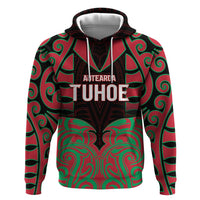 Custom Aotearoa Tuhoe Hoodie Maori Pattern New Zealand - Polynesian Pride