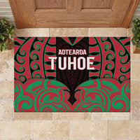 Aotearoa Tuhoe Rubber Doormat Maori Pattern New Zealand - Polynesian Pride