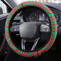 Aotearoa Tuhoe Steering Wheel Cover Maori Pattern New Zealand - Polynesian Pride