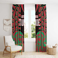 Aotearoa Tuhoe Window Curtain Maori Pattern New Zealand - Polynesian Pride