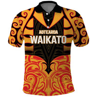 Custom Aotearoa Waikato Polo Shirt Maori Pattern New Zealand - Polynesian Pride