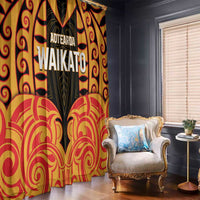 Aotearoa Waikato Window Curtain Maori Pattern New Zealand - Polynesian Pride