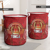 Tonga King's Birthday Laundry Basket Gold Royal Crown Tribal Patterns DT05 - Polynesian Pride