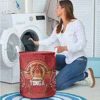 Tonga King's Birthday Laundry Basket Gold Royal Crown Tribal Patterns DT05 - Polynesian Pride