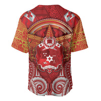 Tonga King's Birthday Baseball Jersey Gold Royal Crown Tribal Patterns DT05 - Polynesian Pride