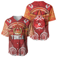 Tonga King's Birthday Baseball Jersey Gold Royal Crown Tribal Patterns DT05 - Polynesian Pride