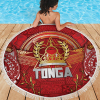 Tonga King's Birthday Beach Blanket Gold Royal Crown Tribal Patterns DT05 - Polynesian Pride