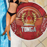 Tonga King's Birthday Beach Blanket Gold Royal Crown Tribal Patterns DT05 - Polynesian Pride