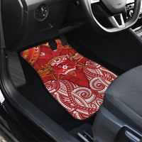 Tonga King's Birthday Car Mats Gold Royal Crown Tribal Patterns DT05 - Polynesian Pride