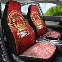 Tonga King's Birthday Car Seat Cover Gold Royal Crown Tribal Patterns DT05 - Polynesian Pride