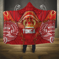 Tonga King's Birthday Hooded Blanket Gold Royal Crown Tribal Patterns DT05 - Polynesian Pride