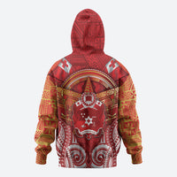 Tonga King's Birthday Hoodie Gold Royal Crown Tribal Patterns DT05 - Polynesian Pride
