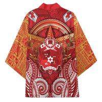 Tonga King's Birthday Kimono Gold Royal Crown Tribal Patterns DT05 - Polynesian Pride