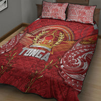 Tonga King's Birthday Quilt Bed Set Gold Royal Crown Tribal Patterns DT05 - Polynesian Pride
