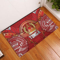 Tonga King's Birthday Rubber Doormat Gold Royal Crown Tribal Patterns DT05 - Polynesian Pride