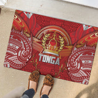 Tonga King's Birthday Rubber Doormat Gold Royal Crown Tribal Patterns DT05 - Polynesian Pride