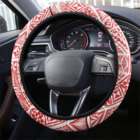 Tonga King's Birthday Steering Wheel Cover Gold Royal Crown Tribal Patterns DT05 - Polynesian Pride
