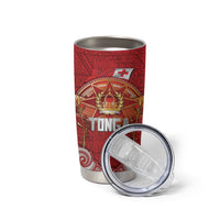Tonga King's Birthday Tumbler Cup Gold Royal Crown Tribal Patterns DT05 - Polynesian Pride