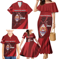 French Polynesia Is In My DNA Family Matching Mermaid Dress and Hawaiian Shirt - Polynesian Pride