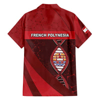 French Polynesia Is In My DNA Family Matching Off The Shoulder Long Sleeve Dress and Hawaiian Shirt - Polynesian Pride