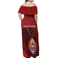French Polynesia Is In My DNA Off Shoulder Maxi Dress DT05 - Polynesian Pride