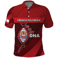 French Polynesia Is In My DNA Polo Shirt DT05 Red - Polynesian Pride