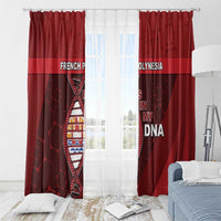 French Polynesia Is In My DNA Window Curtain - Polynesian Pride
