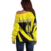 New Caledonia Is In My DNA Off Shoulder Sweater - Polynesian Pride