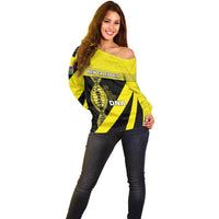 New Caledonia Is In My DNA Off Shoulder Sweater - Polynesian Pride