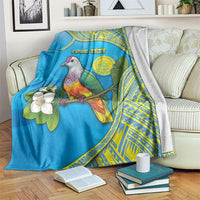 Personalised Palau Biib Bird Blanket Rur Flower And Rock Islands Patterns