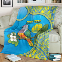 Personalised Palau Biib Bird Blanket Rur Flower And Rock Islands Patterns