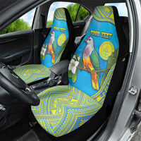 Personalised Palau Biib Bird Car Seat Cover Rur Flower And Rock Islands Patterns
