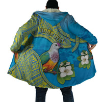 Personalised Palau Biib Bird Cloak Rur Flower And Rock Islands Patterns
