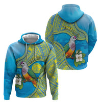 Personalised Palau Biib Bird Hoodie Rur Flower And Rock Islands Patterns