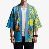 Personalised Palau Biib Bird Kimono Rur Flower And Rock Islands Patterns
