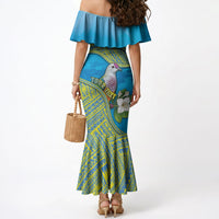 Personalised Palau Biib Bird Mermaid Dress Rur Flower And Rock Islands Patterns DT05 - Polynesian Pride