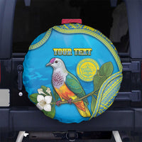 Personalised Palau Biib Bird Spare Tire Cover Rur Flower And Rock Islands Patterns