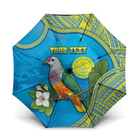 Personalised Palau Biib Bird Umbrella Rur Flower And Rock Islands Patterns