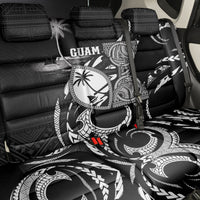 Guam Liberation Day Back Car Seat Cover Black White Latte Stone Tribal Patterns