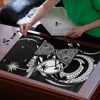 Guam Liberation Day Puzzle Black White Latte Stone Tribal Patterns