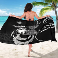 Guam Liberation Day Sarong Black White Latte Stone Tribal Patterns