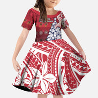 American Samoa Christmas Family Matching Tank Maxi Dress and Hawaiian Shirt Seashell Xmas Tree Tribal Waves - Polynesian Pride