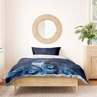 New Zealand Matariki Bedding Set Maori Tui Bird Blue Galaxy DT05 - Polynesian Pride