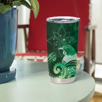 New Zealand Matariki Tumbler Cup Maori Tui Bird Green Galaxy