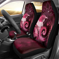 New Zealand Matariki Car Seat Cover Maori Tui Bird Magenta Galaxy