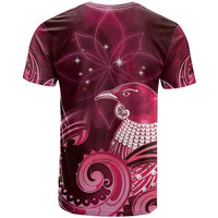 New Zealand Matariki T Shirt Maori Tui Bird Magenta Galaxy
