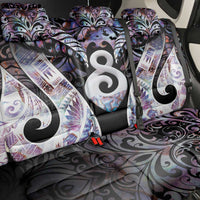 New Zealand Aotearoa Back Car Seat Cover Pikorua Single Twist Pink Paua Shell