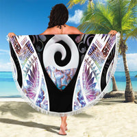 New Zealand Aotearoa Beach Blanket Pikorua Single Twist Pink Paua Shell